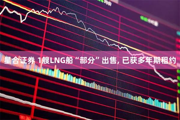 星合证券 1艘LNG船“部分”出售, 已获多年期租约