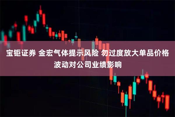 宝钜证券 金宏气体提示风险 勿过度放大单品价格波动对公司业绩影响