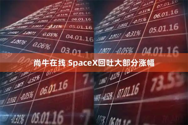 尚牛在线 SpaceX回吐大部分涨幅